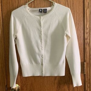 Off-white button down cardigan